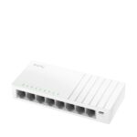 Cudy Switch 8 porte RJ45 - Alimentazione tramite USB-C - Capacità di commutazione 16 Gbps - Indicatori LED - 138 x 61,5 x 24 mm - Colore bianco - immagine 3
