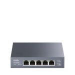 Cudy Switch non gestito a 5 porte RJ45 - Capacità di commutazione 25 Gbps - Indicatori LED - Funzione di monitoraggio IGMP - Prevenzione dei loop - 119 x 85 x 28 mm - Colore nero