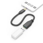 Cavo adattatore USB-C a USB-A femmina Hama - Varie velocità - Cavo da 15 cm - Accessori inclusi - Funzione OTG - Colore nero