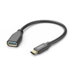Cavo adattatore USB-C a USB-A femmina Hama - Varie velocità - Cavo da 15 cm - Accessori inclusi - Funzione OTG - Colore nero - immagine 3