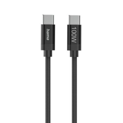 Cavo USB-C maschio Hama Fabric - Potenza massima 100 W - Lunghezza 1