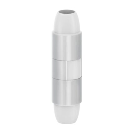 Giunto coassiale con blocco Hama Essential - Fissaggio con vite - Adatto per cavi tra 5 e 7 mm - Colore bianco
