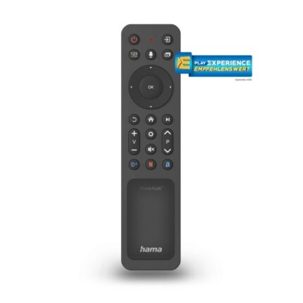 Hama Telecomando per Smart TV Samsung - Bluetooth - Portata 10 m - 22 pulsanti - Accesso diretto alle piattaforme di streaming - Pannello solare di ricarica - 17