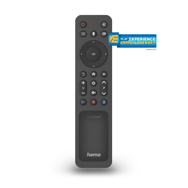 Hama Telecomando per Smart TV Samsung - Bluetooth - Portata 10 m - 22 pulsanti - Accesso diretto alle piattaforme di streaming - Pannello solare di ricarica - 17 Hama Telecomando per Smart TV Samsung - Bluetooth - Portata 10 m - 22 pulsanti - Accesso diretto alle piattaforme di streaming - Pannello solare di ricarica - 17