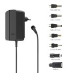 Hama Alimentatore multi-dispositivo - Potenza 27 W - Tensione 12 V - Indicatore LED - 7 adattatori - Intensità massima 2