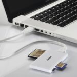 Lettore di schede Hama - CompactFlash - Compatibile con SD - Micro-SD - Connessione USB-A - 90,3 x 9 x 50,3 mm - Colore bianco - immagine 4