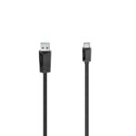 Cavo USB Hama Essential - USB-A maschio - USB-C maschio - Lunghezza 1 m - Velocità fino a 10 Gbps - Doppia schermatura - Colore nero