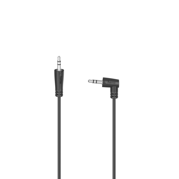 Cavo audio Hama Essential angolato a 90º - Jack maschio da 3 Cavo audio Hama Essential angolato a 90º - Jack maschio da 3
