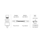 Cavo di rete UTP RJ45 Cat-5e Hama Entry - Lunghezza 10 m - Velocità fino a 1 Gbps - Colore grigio - immagine 2
