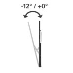 Hama Supporto fisso a parete per TV fino a 100" - Peso max 75 kg - Inclinabile - VESA 800x600 mm - Gestione cavi - Livella a bolla integrata - Dima di foratura - Colore nero - immagine 3