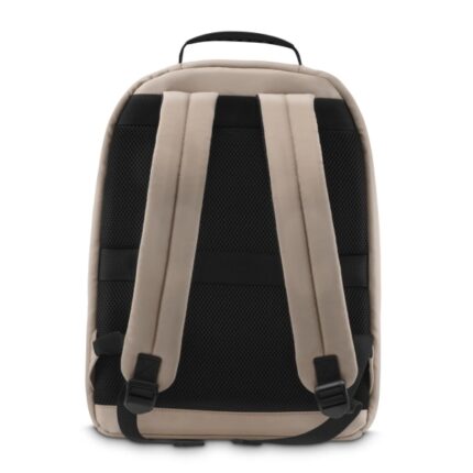 2" - Capacità 19 l - Poliestere - Interno imbottito - Tasche frontali - 31 x 12 x 46 cm - Colore beige