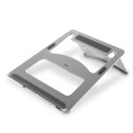 Hama Supporto in alluminio per laptop fino a 15,6" - Supporta fino a 5 kg - Pieghevole - Antiscivolo - Alluminio - 23x23x1 cm - Colore argento - immagine 4