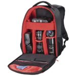 Hama Miami Zaino per fotocamera - Capacità 12L - Poliestere - Tasca per tablet fino a 10,2" - Scomparti separati per obiettivi - Maniglia - 27x12x34cm - Colore nero - immagine 3