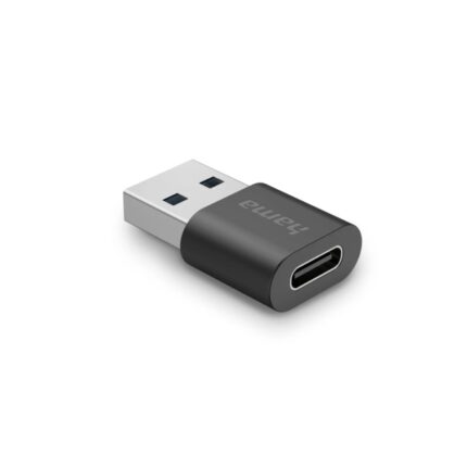 Hama Essential Adattatore USB - USB-C femmina - USB-A maschio - 10 Gbit/s - Colore nero