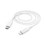 Cavo di ricarica Hama - USB-C maschio - Lightning - Lunghezza 1 m - Velocità fino a 480 Mbps - Nichelato - Colore bianco