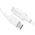 Cavo di ricarica Hama - USB-C maschio - Lightning - Lunghezza 1 m - Velocità fino a 480 Mbps - Nichelato - Colore bianco - immagine 2