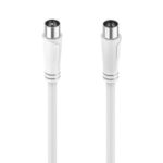 Cavo coassiale per antenna Hama Essential maschio/femmina - Lunghezza 1,5 m - Doppia schermatura - Schermatura 90dB - Impedenza 75Ohm - Colore bianco - immagine 3