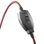 Hama Hs-USB400 V2 Cuffie con microfono omnidirezionale - Cavo da 2 m - Archetto regolabile - Cuscinetti in rete - Colore nero e rosso - immagine 4