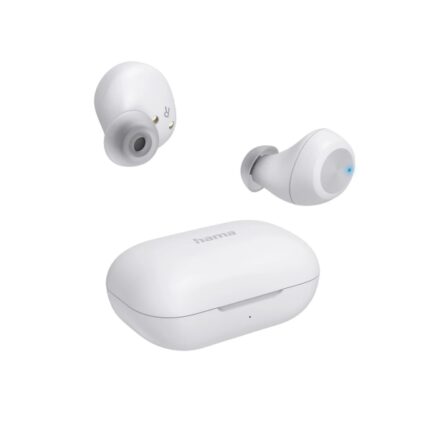 Hama Spirit Chop II Auricolari con microfono omnidirezionale - Bluetooth - Portata 10 m - IPX4 - Assistente vocale - Ricarica tramite USB-C - Colore bianco