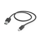 Cavo USB Hama - USB-A maschio - Micro-USB maschio - Lunghezza 1 m - Velocità fino a 480 Mbps - Nichelato - Colore nero
