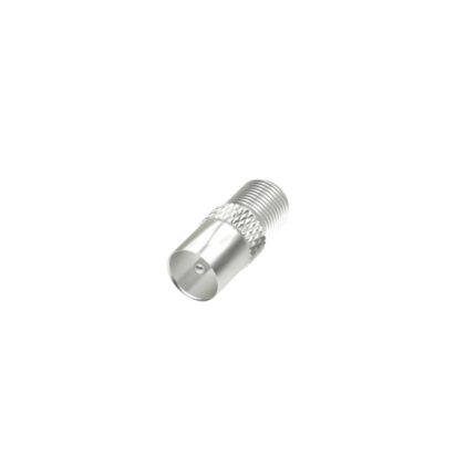 Hama Essential Adattatore da connettore F femmina a coassiale maschio - Colore argento