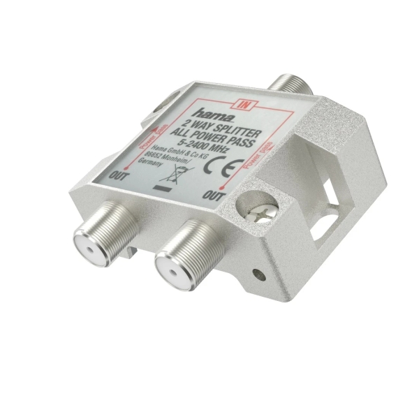 Hama Essential Splitter per antenna - Colore grigio Hama Essential Splitter per antenna - Colore grigio