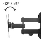 Hama Supporto a parete per TV fino a 48" - Peso max 20 kg - Inclinabile - Girevole - VESA 200x200 mm - Acciaio - Gestione cavi - Colore nero - immagine 2