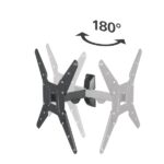 Hama Supporto a parete per TV fino a 65" - Peso max 20 kg - Inclinabile - Girevole - VESA 400x400 mm - Acciaio - Gestione cavi - Colore nero - immagine 3