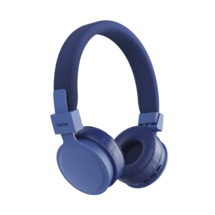 Hama Freedom Lit III Cuffie con microfono omnidirezionale - Bluetooth - Pieghevoli - Archetto regolabile - Portata 10 m - Assistente vocale - Ricarica tramite USB-C - Colore blu