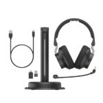 Hama BT-900 Cuffie con microfono omnidirezionale - Bluetooth - Archetto regolabile - Portata 10 m - Pieghevoli - Jack 3,5 mm - Ricarica tramite USB-C - Colore nero - immagine 5