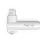 Hama Adattatore angolato - 90º - Lightning maschio - Jack 3,5 mm femmina - Colore bianco - immagine 4