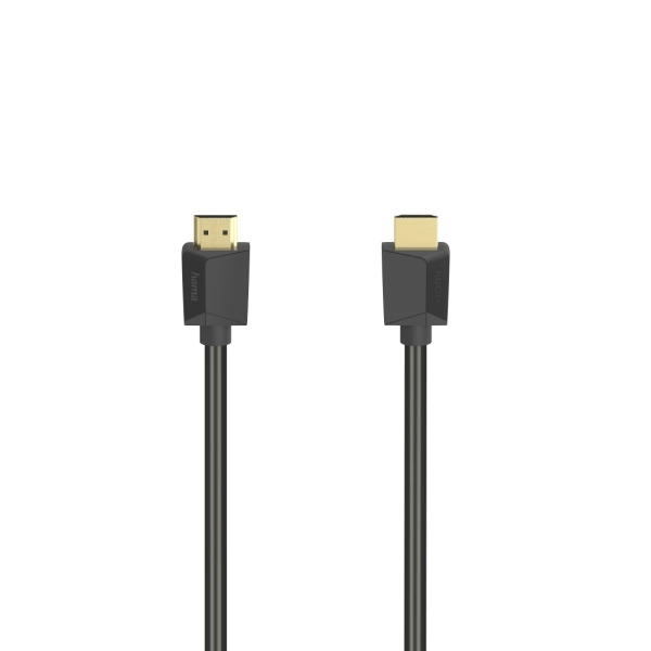 Cavo HDMI 4K maschio Hama Essential - Lunghezza 5 m - Supporta ARC - Terminali placcati in oro - Ethernet - Velocità fino a 18 Gbps - Schermatura completa - Colore nero Cavo HDMI 4K maschio Hama Essential - Lunghezza 5 m - Supporta ARC - Terminali placcati in oro - Ethernet - Velocità fino a 18 Gbps - Schermatura completa - Colore nero