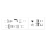 Hama Essential Set di connettori coassiali - Maschio e femmina - Adatto per cavi tra 5 e 7 mm - Fissaggio con pinza - Colore bianco - immagine 4