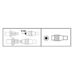 Hama Essential Connettore coassiale maschio - Adatto per cavi tra 5 e 7 mm - Fissaggio con pinza - Colore bianco - immagine 2