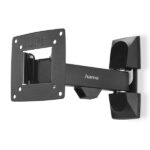 Hama Supporto a parete per TV fino a 26" - Peso max 15 kg - Inclinabile - Girevole - VESA 100x100 mm - Acciaio - Gestione cavi - Colore nero