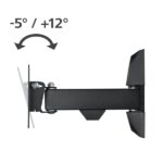 Hama Supporto a parete per TV fino a 26" - Peso max 15 kg - Inclinabile - Girevole - VESA 100x100 mm - Acciaio - Gestione cavi - Colore nero - immagine 2