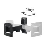 Hama Supporto a parete per TV fino a 26" - Peso max 15 kg - Inclinabile - Girevole - VESA 100x100 mm - Acciaio - Gestione cavi - Colore nero - immagine 3
