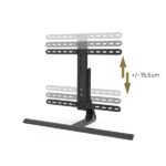 Hama Supporto a parete per TV fino a 65" - Peso max 40 kg - Inclinabile - Girevole - VESA 600x400 mm - Altezza regolabile - Acciaio - Gestione cavi - Colore nero - immagine 5