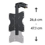 Hama Supporto a soffitto per TV fino a 46" - Peso massimo 20 kg - Girevole - VESA 200x200 mm - Altezza regolabile - Acciaio - Colore nero - immagine 3