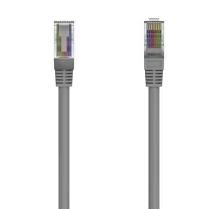 Hama Essential Cavo di rete UTP RJ45 Cat-5e - Lunghezza 3 m - Velocità fino a 1 Gbps - Colore grigio