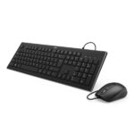 Hama Combo tastiera e mouse - Distribuzione Qwerty-Es - Cavo 140 cm - Piedini pieghevoli - USB-A - Mouse a 3 pulsanti - 1000 dpi - Colore nero