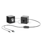 Altoparlanti da tavolo Hama - Cavo 7 cm - Frequenza fino a 20 GHz - Jack 3,5 mm - 7 x 7 x 7 cm - Colore nero e argento - immagine 3