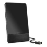 Hama Pro Antenna interna piatta - Cavo coassiale 1,27 m - DAB+ - DAB - DVB-T2 - FM - 20x13,5x1 cm - Colore nero - immagine 4
