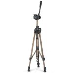 Hama Star 61 Treppiede per fotocamera con filettatura 1/4" - Altezza fino a 153 cm - Peso massimo 3 kg - Manovella nella colonna centrale - Alluminio - Supporto a sgancio rapido - Testa a 3 vie - Colore beige - immagine 5