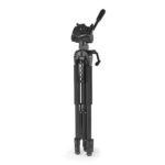 Treppiede Hama per fotocamera con filettatura da 1/4" - Peso max 5 kg - Altezza fino a 170 cm - Supporto per smartphone e tablet - Manovella nella colonna centrale - Alluminio - Supporto a sgancio rapido - Colore nero - immagine 2