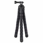 Hama Flex Treppiede per smartphone e videocamera sportiva - Peso massimo 300 g - Pieghevole - Altezza regolabile fino a 26 cm - Plastica - Colore nero - immagine 2