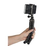 Hama Flex Treppiede per smartphone e videocamera sportiva - Peso massimo 300 g - Pieghevole - Altezza regolabile fino a 26 cm - Plastica - Colore nero - immagine 5