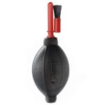 Hama Dust Ex Brush 55 Soffiatore per la pulizia delle lenti - Spazzola inclusa - Colore rosso