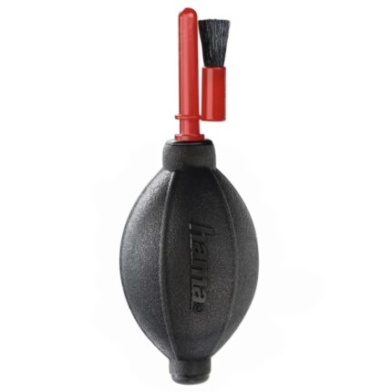 Hama Dust Ex Brush 55 Soffiatore per la pulizia delle lenti - Spazzola inclusa - Colore rosso