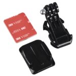 Hama Supporto per casco per videocamera sportiva - Adesivo 3 m - Filettatura standard - Plastica - Colore nero